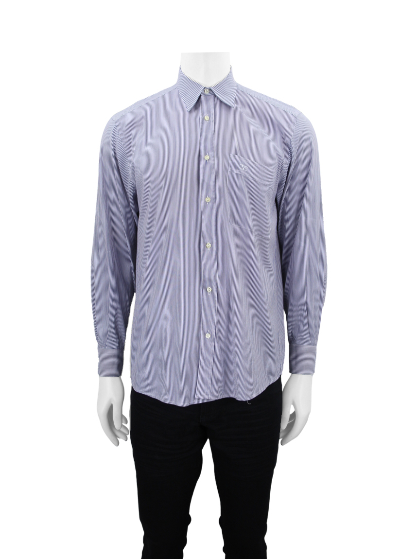 Camisa Valentino Listrado Bicolor Masculina Original Etiqueta Unica