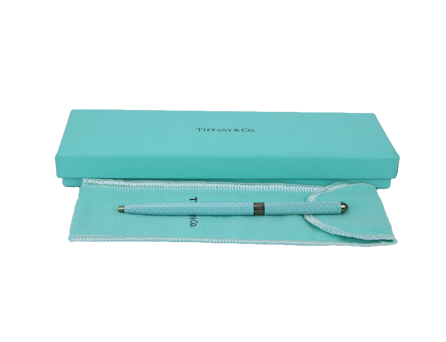 【h-318791130】Tiffany & Co. Caneta Tiffany & Co. Rollerball Turquesa - BFN25 Original