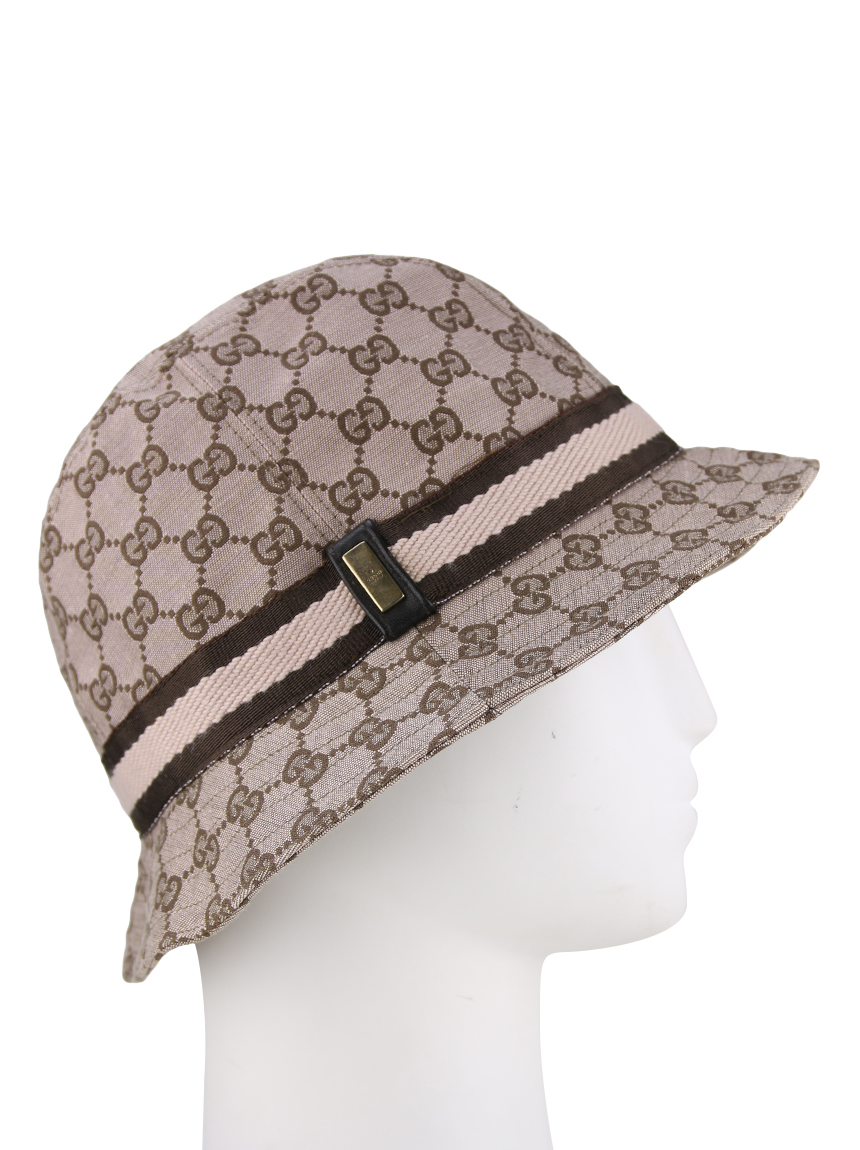 Chapéu Gucci Bucket Monograma Rosa - BCB113 Original | Etiqueta Única
