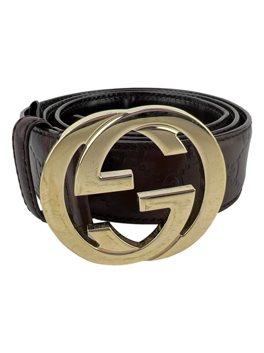 Gucci Rhinesto Cinto Gucci Guccissima Interlocking G Marrom - SBG24 Original ...