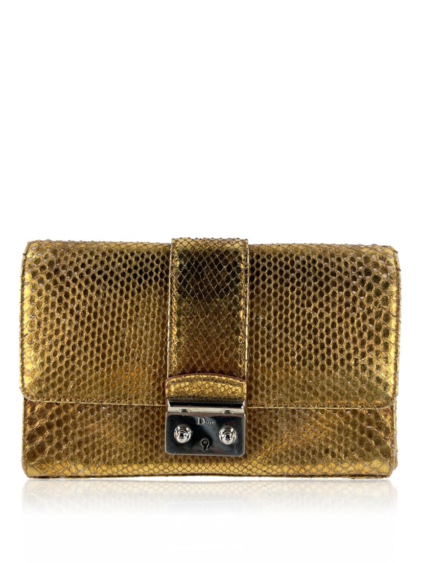 christian dior christian dior christmas miss dior python dourado gold