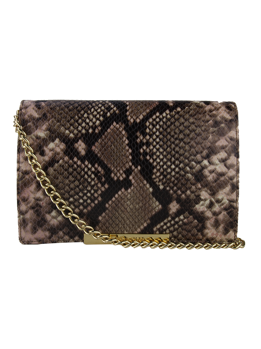 Michael kors python discount clutch