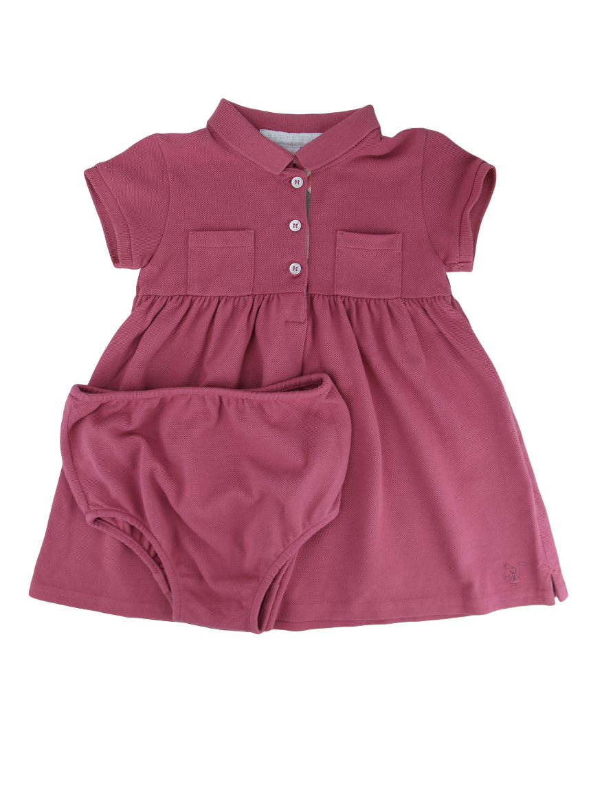 Conjunto Burberry Algodão Rosa Infantil Original - VF1025 | Etiqueta Única