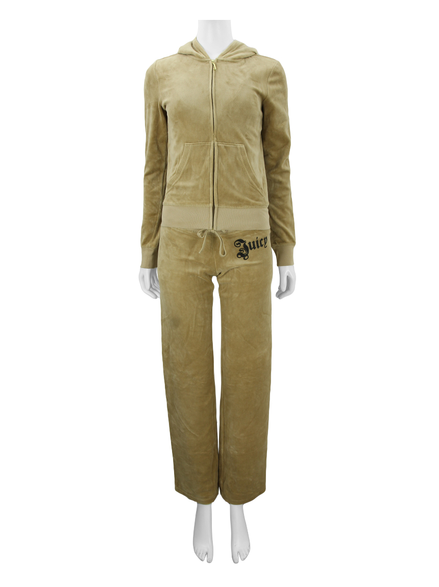 Conjunto Juicy Couture Veludo Bege - HIY58 Original | Etiqueta Única
