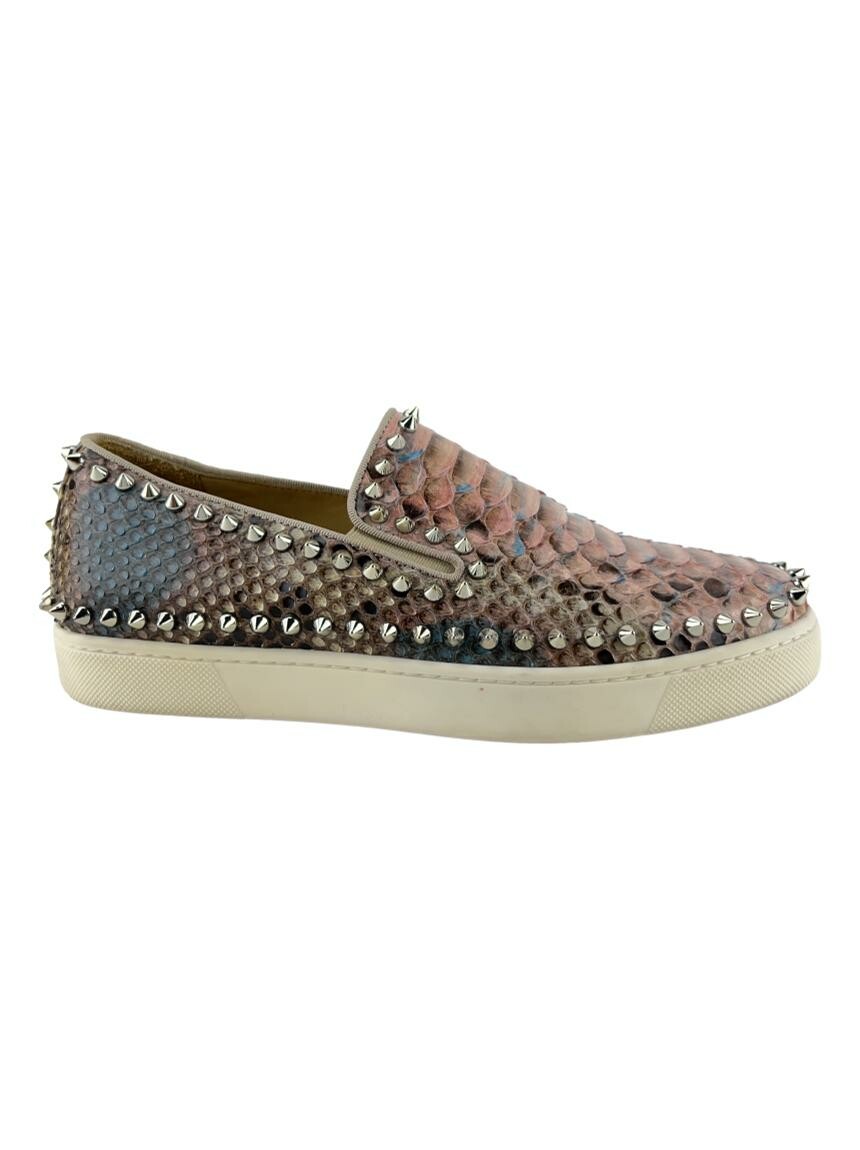 Louboutin pik hot sale boat python