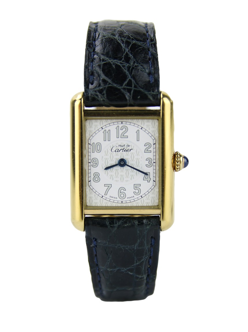 Relógio Must de Cartier Tank Dourado Original - JBU33