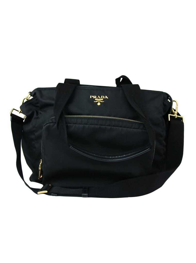 Diaper Bag Prada Nylon Preto Original - BVV574 | Etiqueta Única