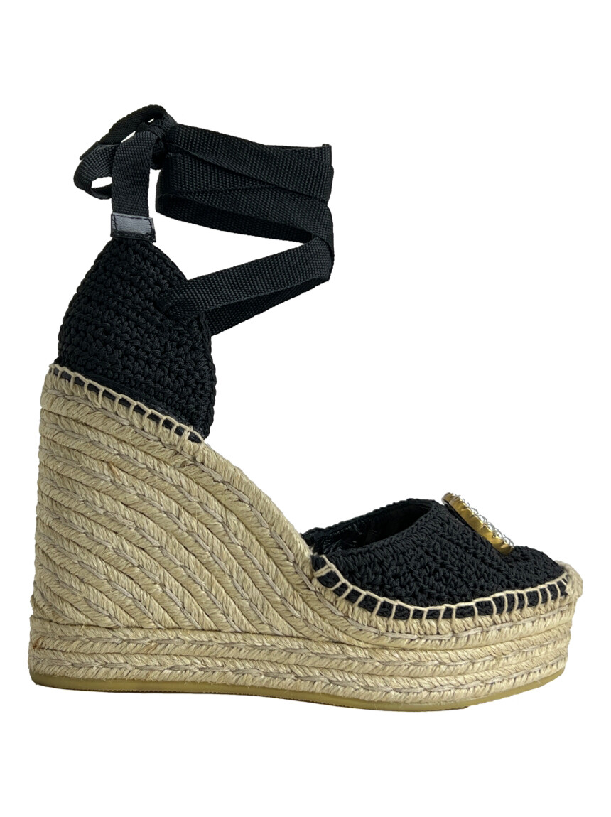 Gucci crochet wedge on sale espadrilles