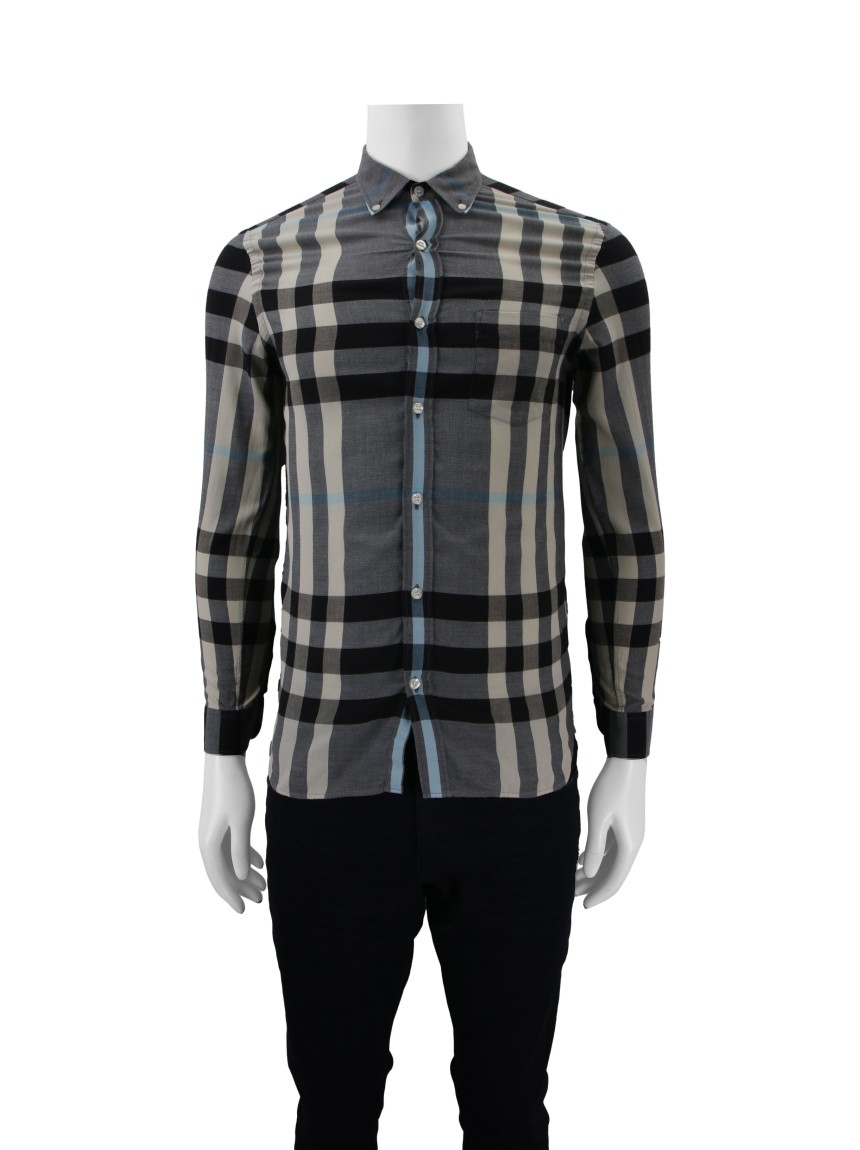 Camisa Burberry London Xadrez Multicolor Masculina Original - TDQ3 |  Etiqueta Única