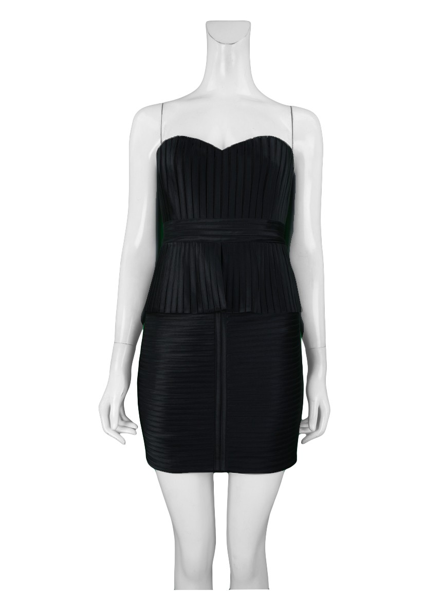 Vestido BCBG Max Azria Karina Curto Preto Original HMJ9