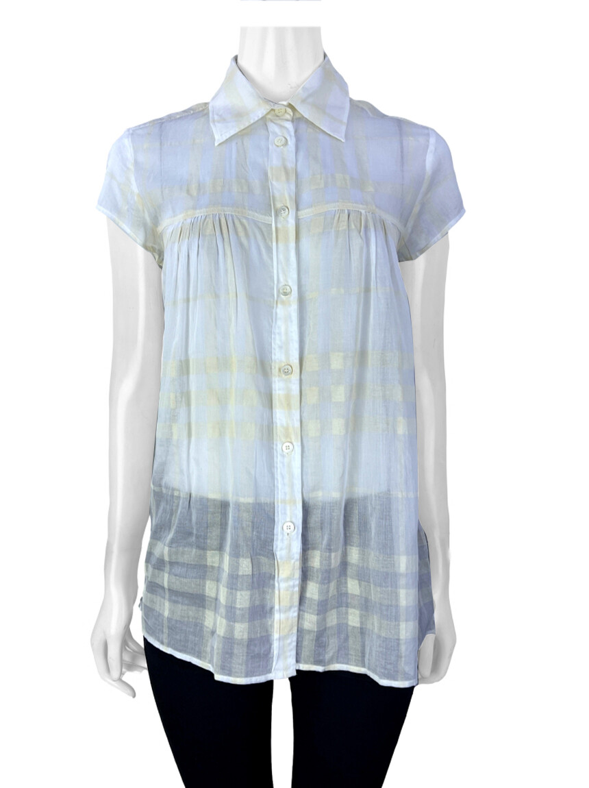 Blusa Burberry London Xadrez Original - GVQ38 | Etiqueta Única