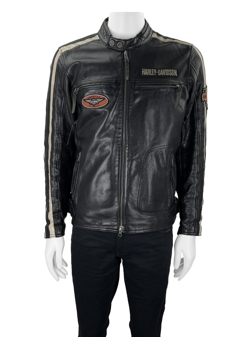 Jaqueta Harley Davidson Couro Preta - BJJX2 Original | Etiqueta Única
