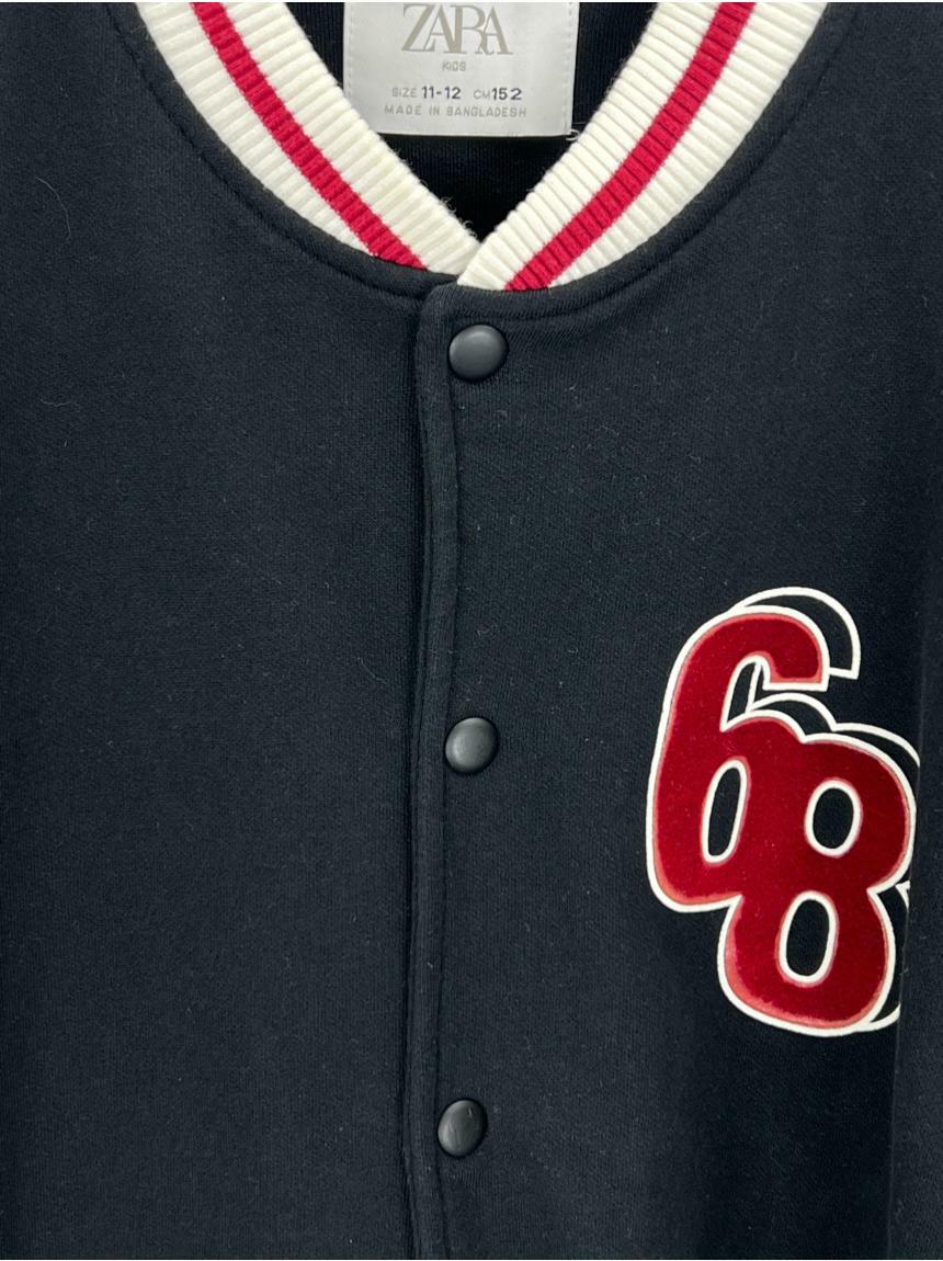 Jaqueta Zara College Preto Original FTU123 Etiqueta Única