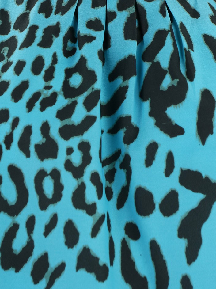 Blusa animal print online azul