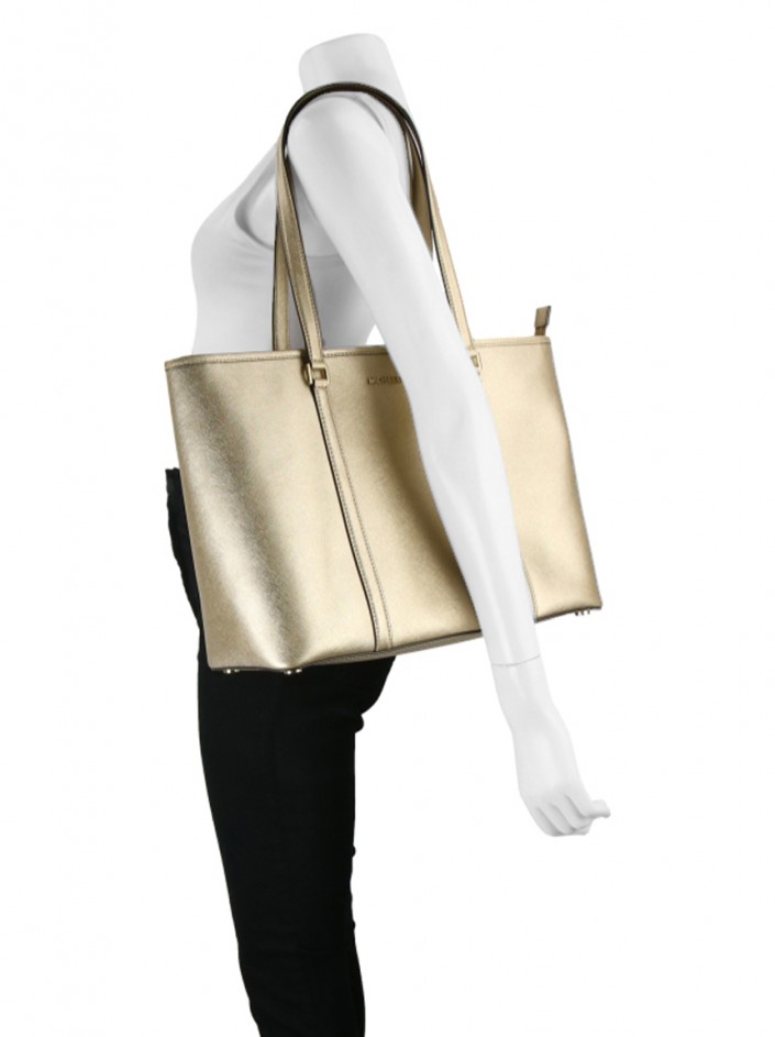 Bolsa Michael Kors Sady Large Dourada - SNE7 Original | Etiqueta Única