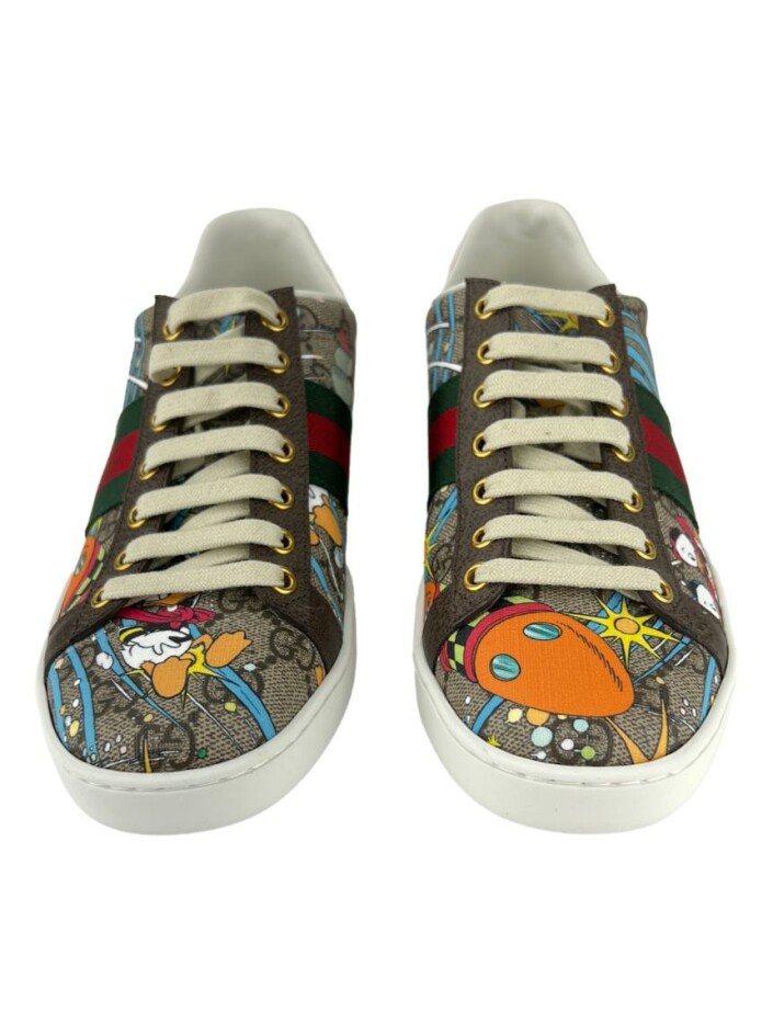 Tênis Gucci x Disney GG Supreme Ace Web Donald Duck - ROD21
