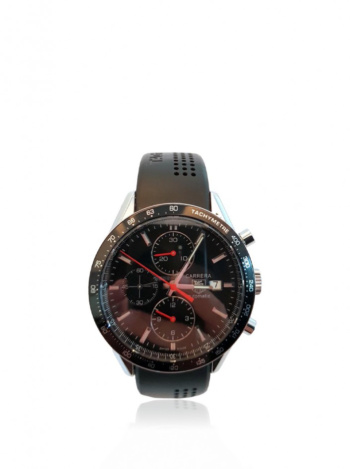 Rel gio Tag Heuer Carrera Chrono Tachymeter Autom tico Preto