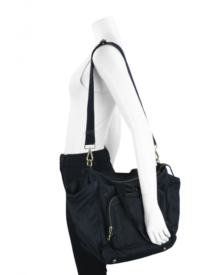 Prada vela best sale baby bag navy