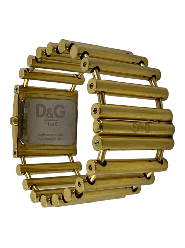 Relógio Dolce & Gabbana Quadrado Dourado - AAQT98 Original