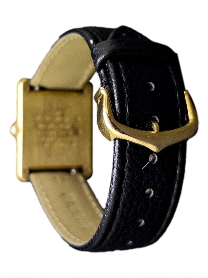 Relógio Cartier Tank Vermeil Dourado Quartz - MGK460 Original