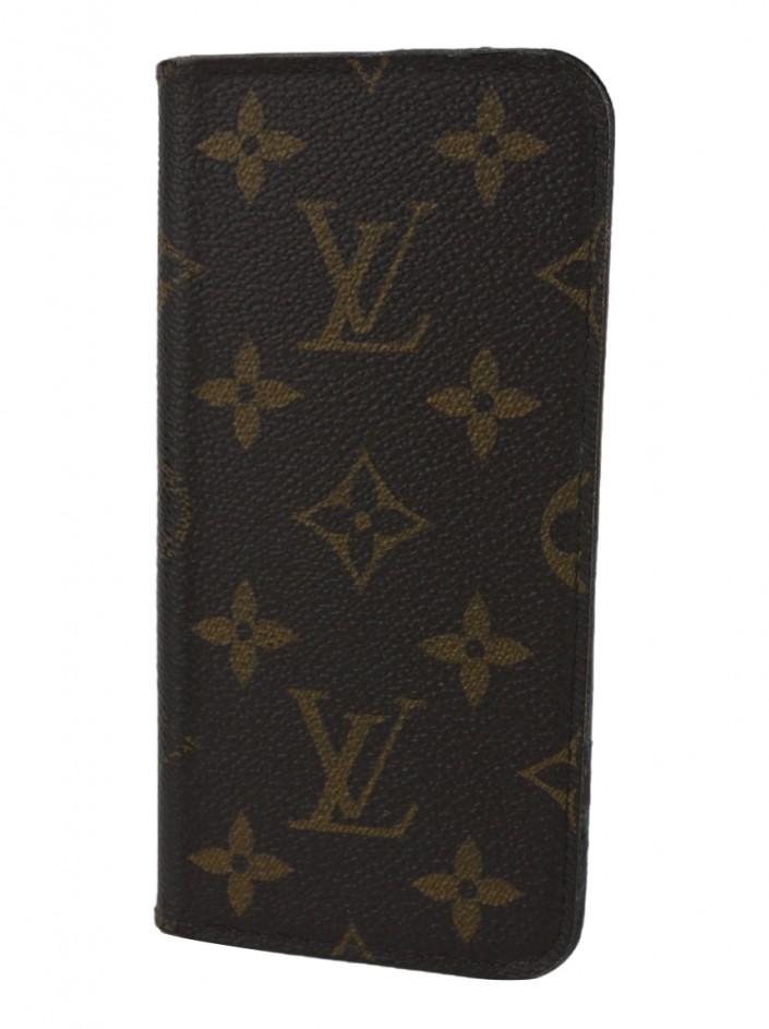 Capa Iphone Louis Vuitton Vermelha em Couro Texturizado Original