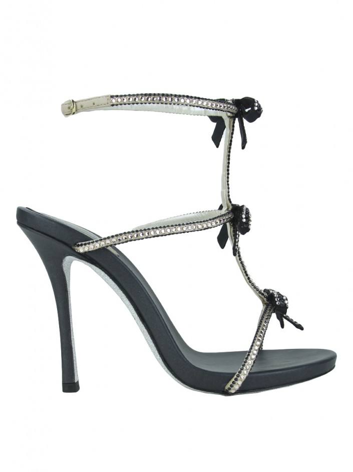 Sandália René Caovilla Multi Transmission Preta - CSC606 Original