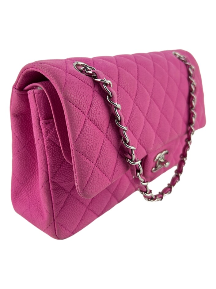 Bolsa Chanel Flap Rosa Original - MZK4, Etiqueta Única