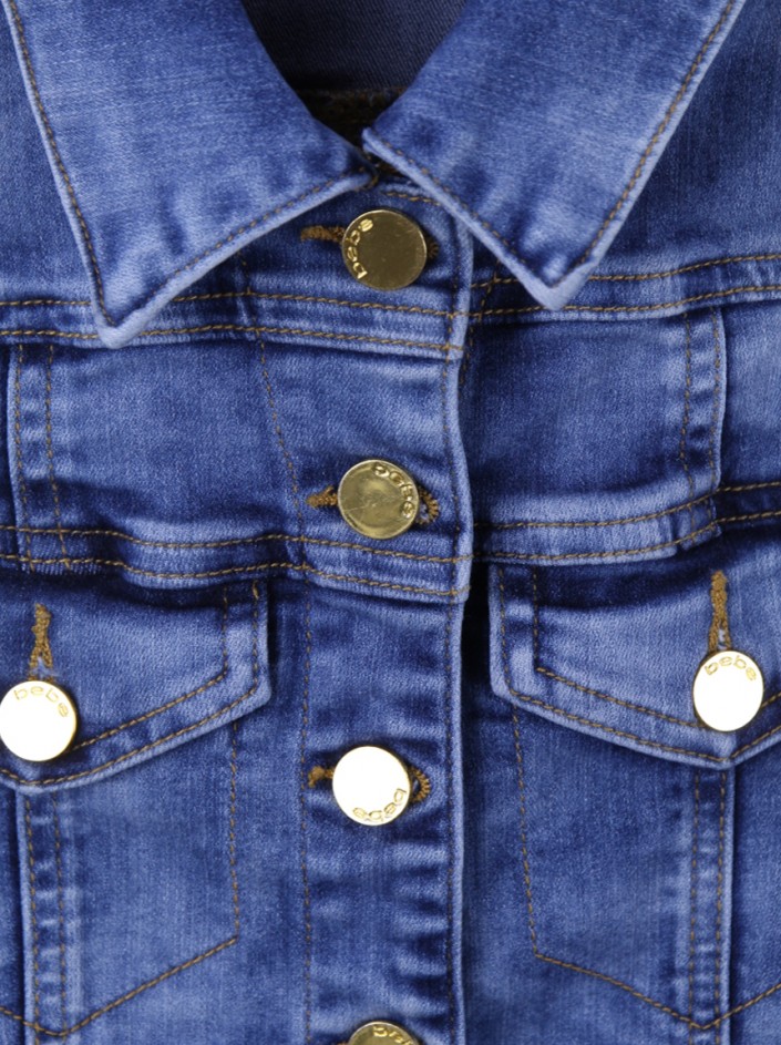 Colete Bebe Jeans Azul Original AAOI70 Etiqueta nica