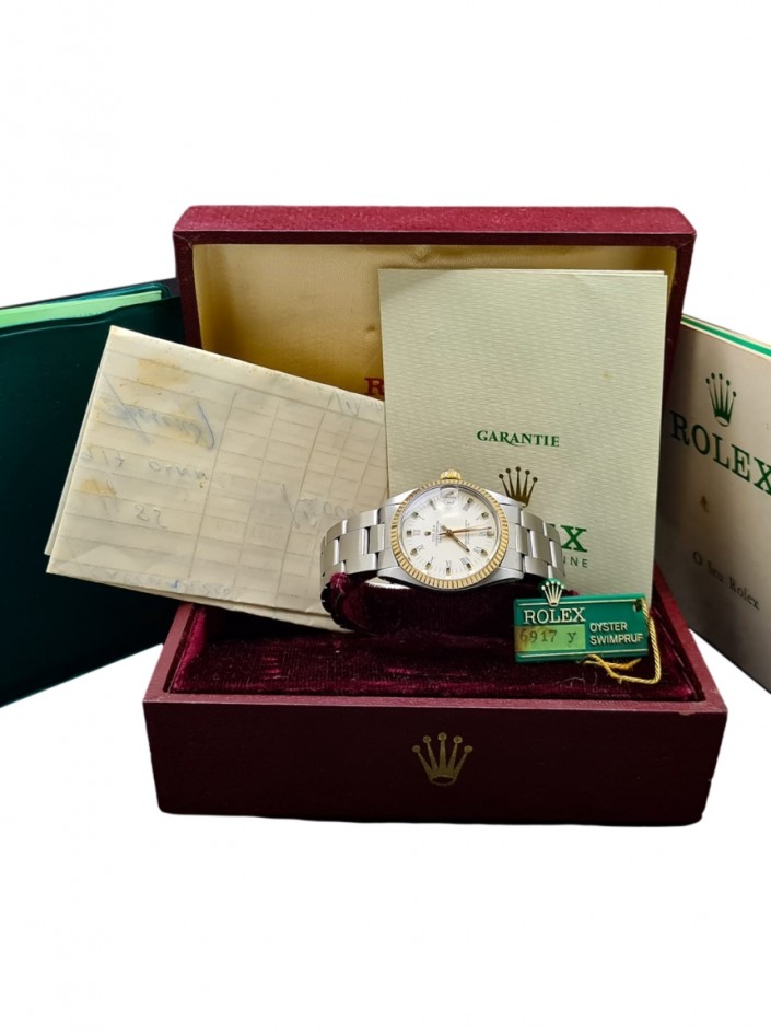 Relógio Rolex Oyster Perpetual Datejust Aço e Ouro Automático - MGK266 ...