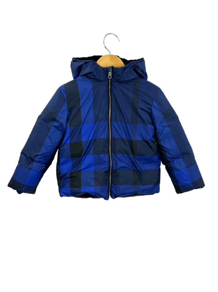 Casaco Burberry Puffer Quadriculada Infantil - ACKG3 Original ...