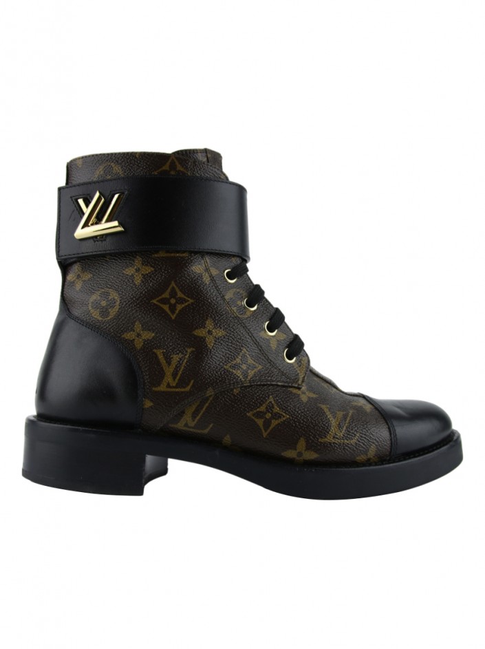 Bota Louis Vuitton Wonderland Flat Ranger Monograma Original