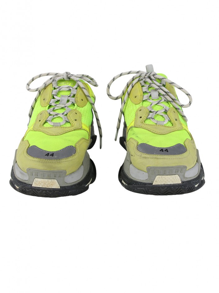 Tênis Balenciaga Triple S Neon Yellow - MGH9 Original | Etiqueta Única