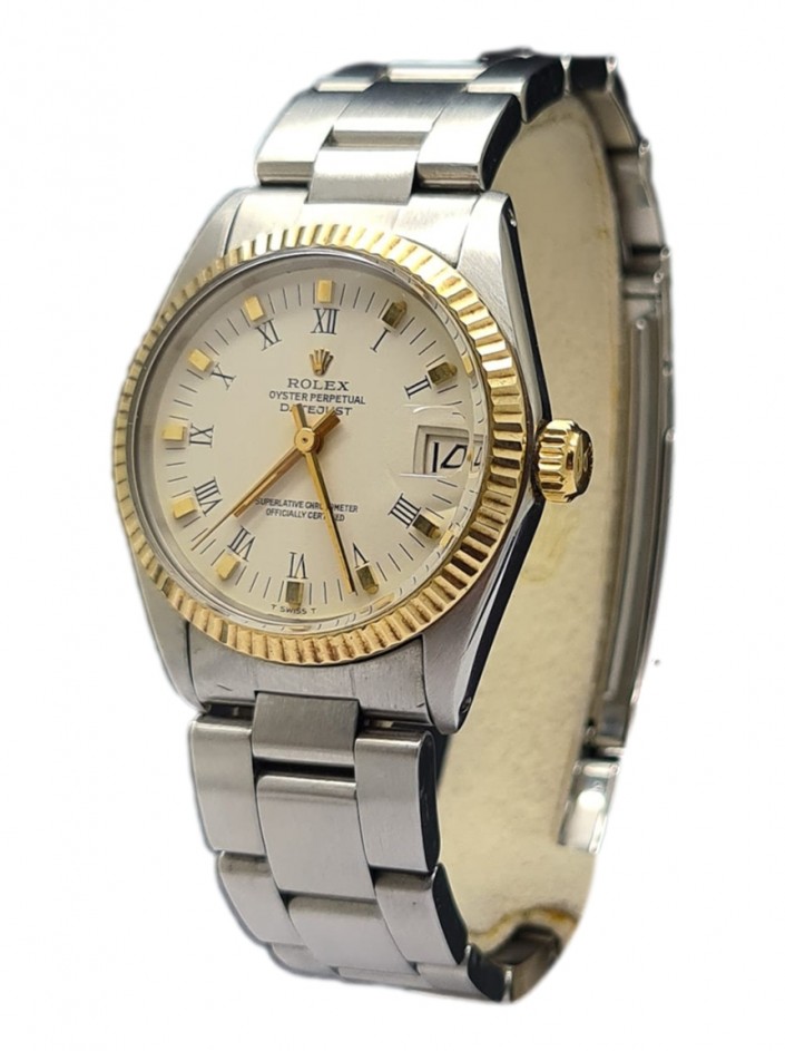 Relógio Rolex Oyster Perpetual Datejust Aço e Ouro Automático - MGK266 ...