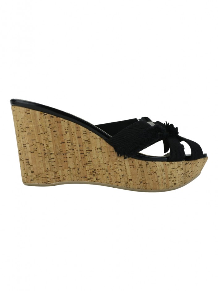 Plataforma Salvatore Ferragamo Cortiça Preto - MB321 Original