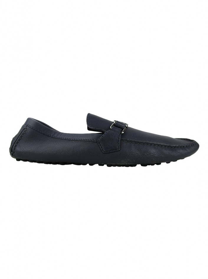 Sapato Louis Vuitton Mocassim Hockenheim Azul Masculino Original - MYT6