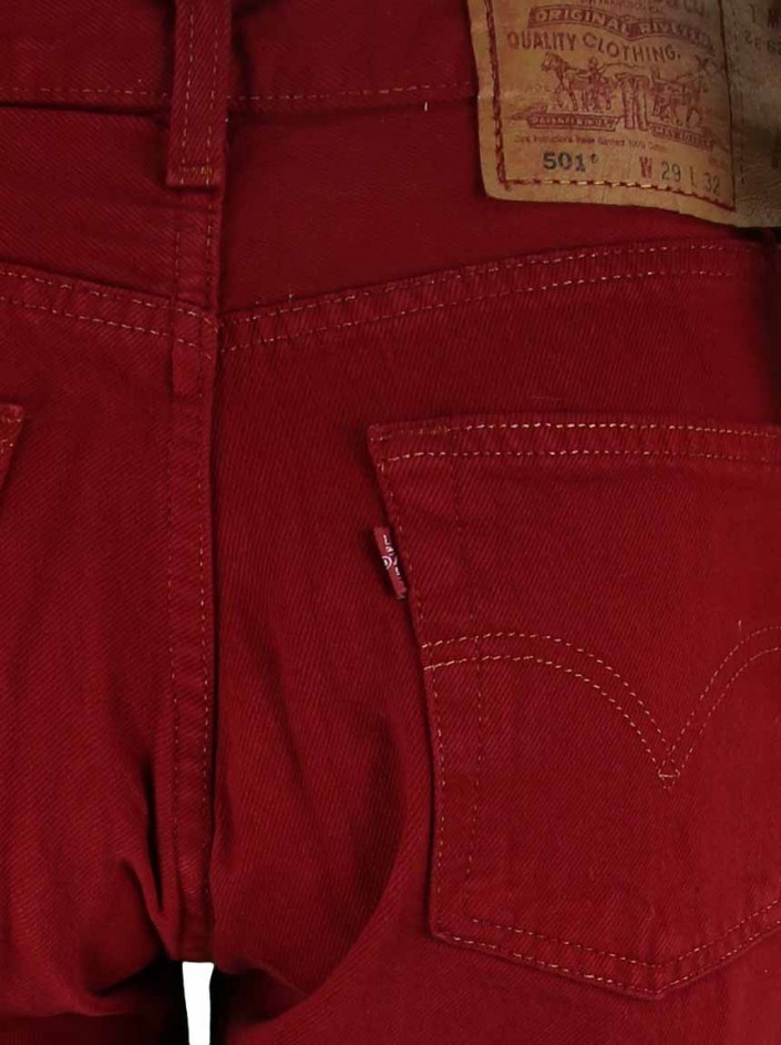 Calça Levi's Jeans Vermelho - SIA7 Original | Etiqueta Única