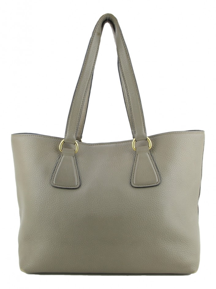 Bolsa Prada Galleria Saffiano Large Cinza Original - OTD61