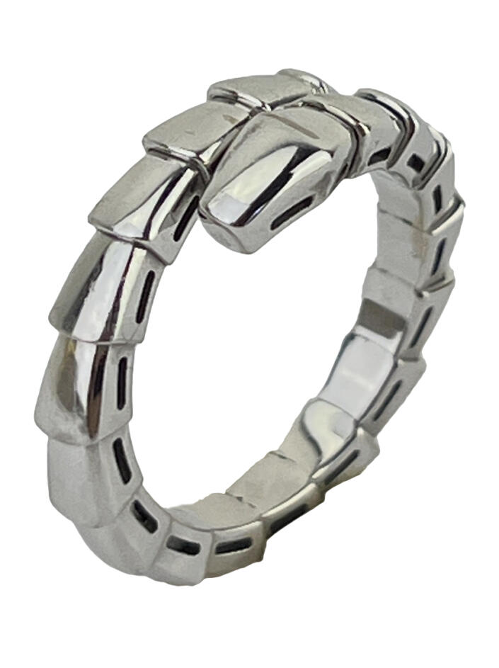 Anel Bulgari Serpenti Viper 18KT Prateado - CWB173 Original