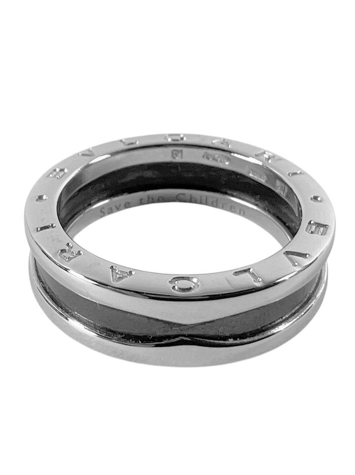 Anel Bvlgari Save The Children One-Band Preto - CRJX2 Original
