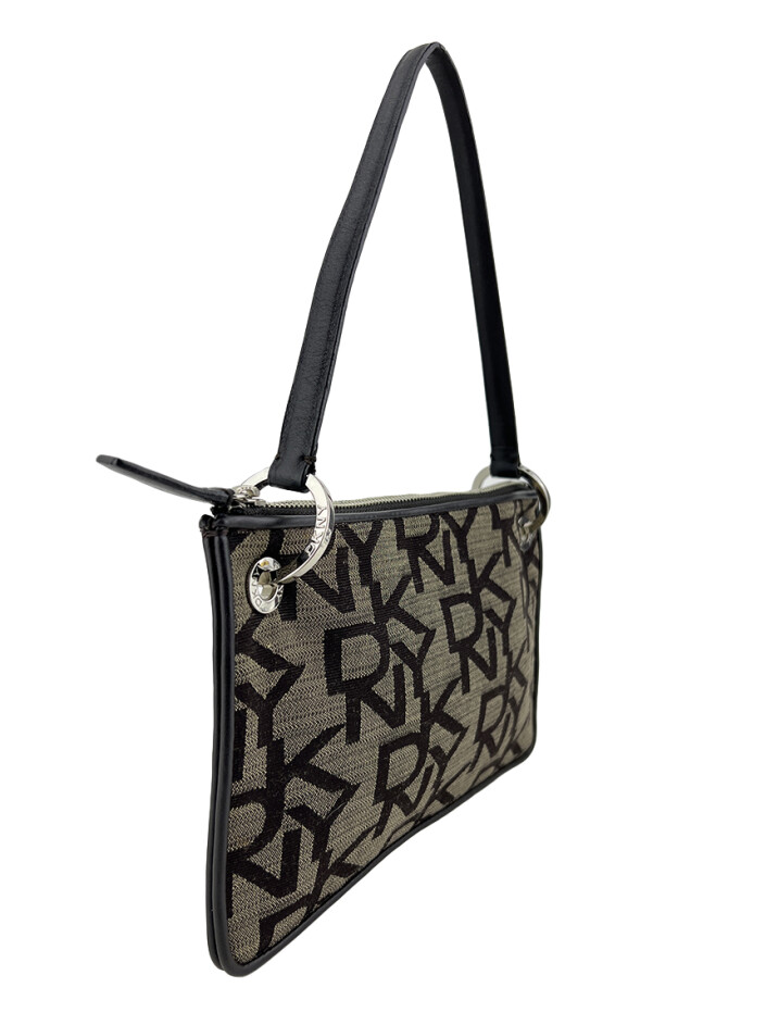 Bolsa com Alça Donna Karan Baguette Logo - ABOU5 Original