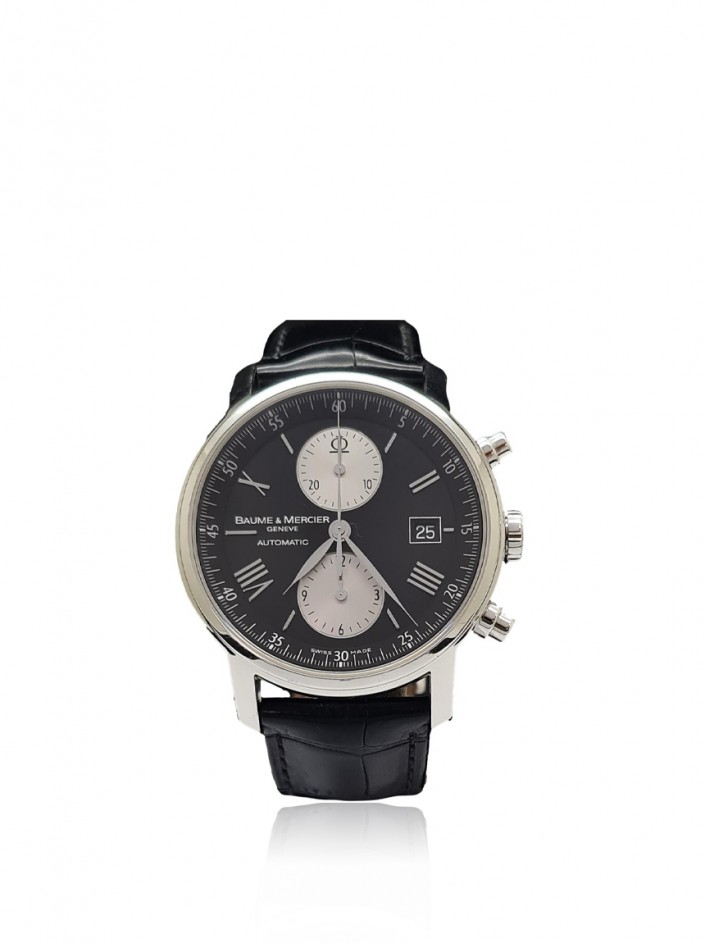 Rel gio Baume Mercier Classima Chronograph Autom tico Preto