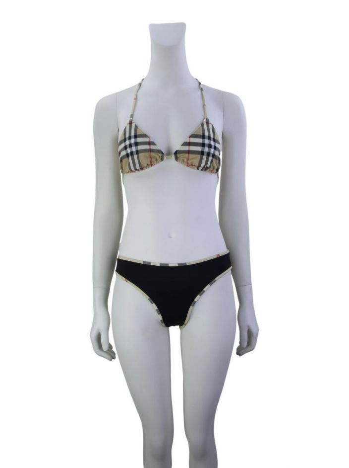 BURBERRY ビキニ Biquini Burberry Xadrez Bege - GYA17 Original | Etiqueta Única