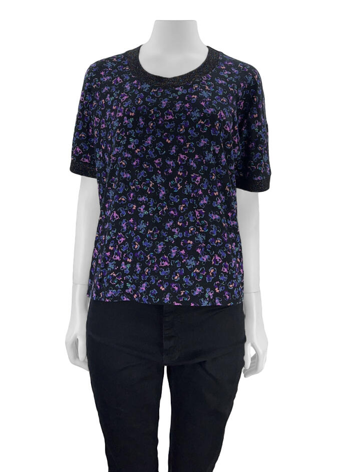 Blusa BIMBA Y LOLA Tecido Estampado Original CDXL19 Etiqueta nica