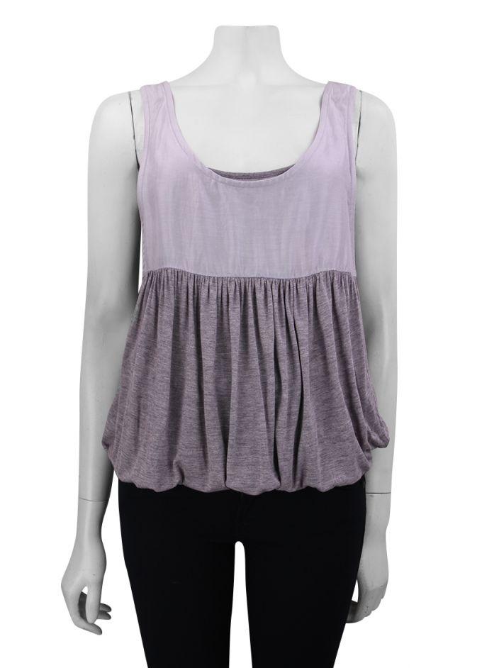Blusa Cris Barros Lilás Mescla