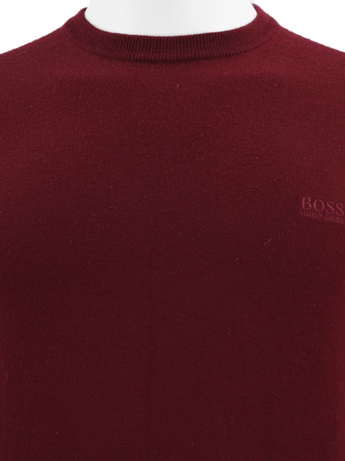 Blusa Hugo Boss Boss Suéter Bagritte Lã Vermelho Masculina - RRX9