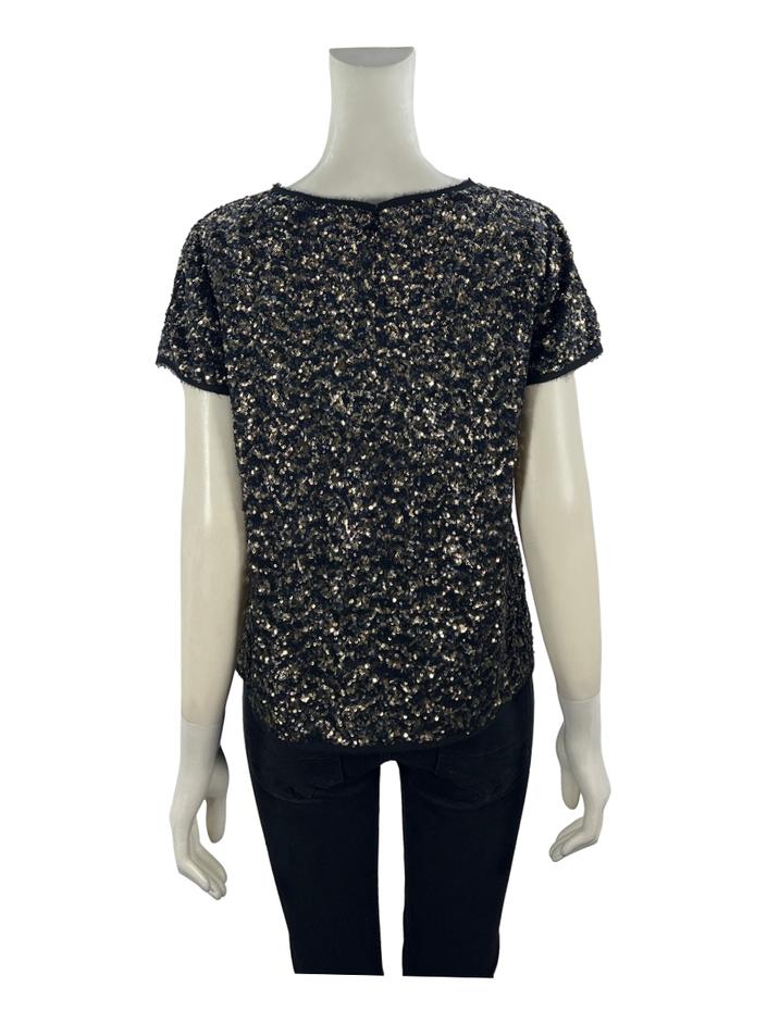 Chemisier Zadig & Voltaire Deluxe – Soie Noire, Taille 38, Coupe Ample
