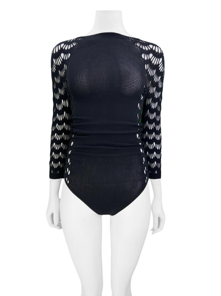 Body Wolford Recortes Preto - AGKF139 Original | Etiqueta Única
