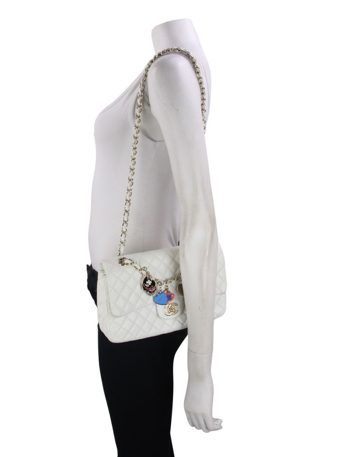 Bolsa Chanel Valentine Charm Flap - BVV1057 Original | Etiqueta Única