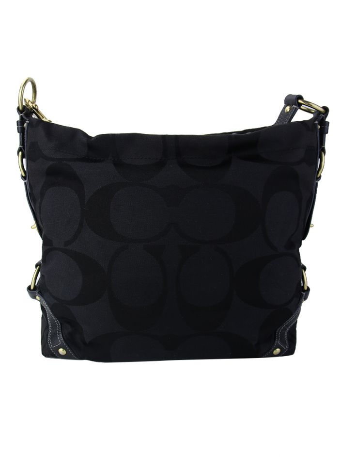 Bolsa Coach Carly Signature Hobo Preta - LCA13 Original | Etiqueta
