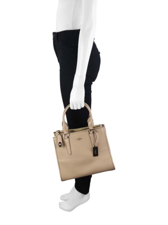 Bolsa Coach Crosby Carryall Double Zip Bege - ZNG1 Original